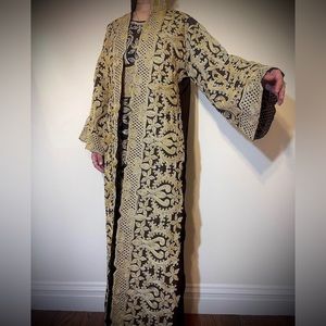 Golden Brown Kaftan -3 Pieces set